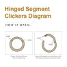 Titanium Split Ring Clicker