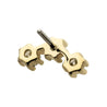 14kt Yellow Gold Threadless Cluster Top with 6-Prong Round Lab-Grown Diamonds