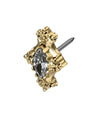 14K Thredlrss Berkeley Marquise End with CZ