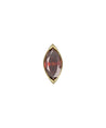 14K Thredlrss Marquise Bezel End, With Genuine Diamond