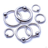 12G - 10G Captive Ring with Bead