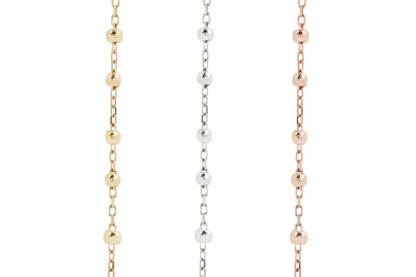 14K 5 Bead Chain