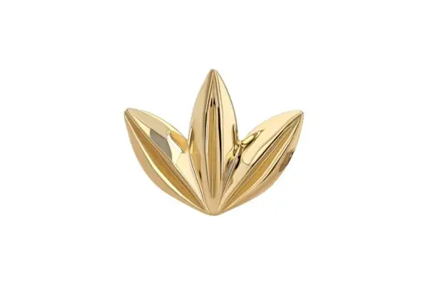 18K Gold Ferndale End