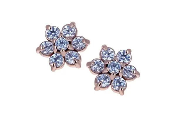18K Gold Flower End
