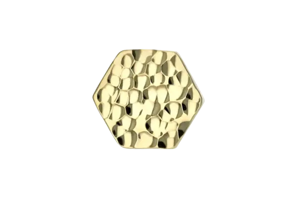 18K Gold Hexagon End