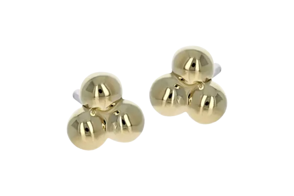 18K Tri Bead End