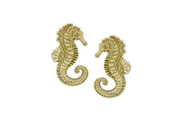 18K Sea Horse End