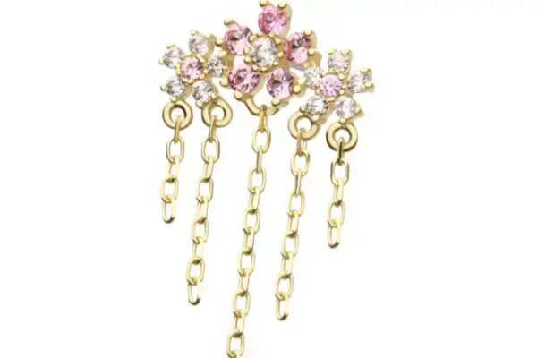 14K triple cherry blossom