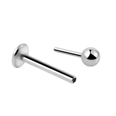 Titanium Threadless Labret Post: Secure and Comfortable Fit