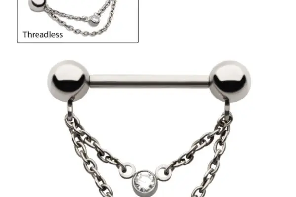 Invictus threadless chain barbell
