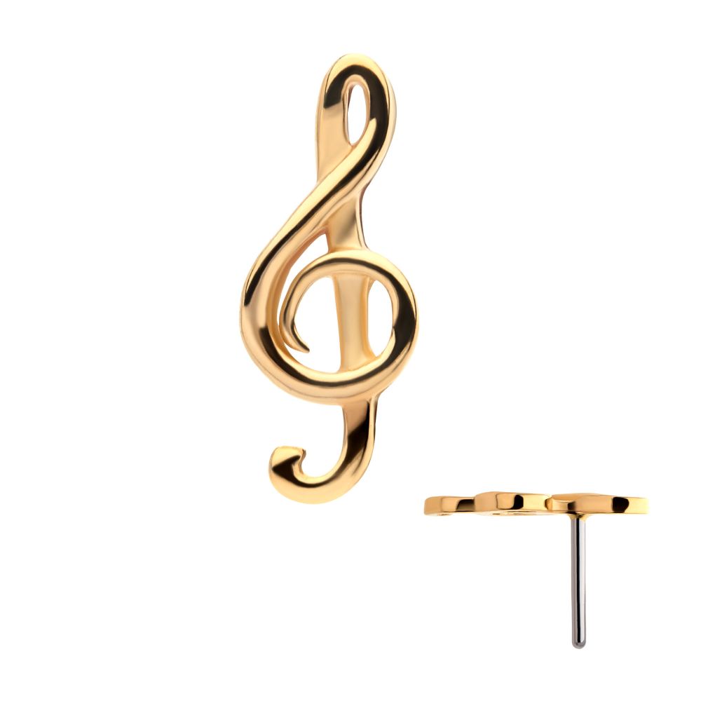 14K G Clef Musical Symbol